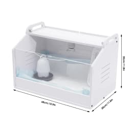 20 Eggs Incubator Dimmable Poultry Hatchery 220V 25W Electric Chicken Brooder Box w/ Water Feeder+Diapers+Thermometer 48*30*30cm