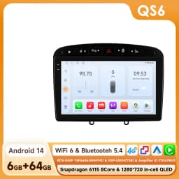 2Din Carplay Android 13 Car Radio For Peugeot 408 Peugeot 308 308SW Car Multimedia Player Intelligent Screen autoradio 4G 6115