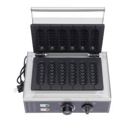 1500W 220V Commercial 6pcs Waffle Maker Hot Dog Machine DIY Food Making Machine