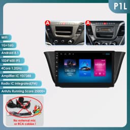 Hizpo 2Din 9inch Android Auto Car Radio for Iveco Daily 2013 - 2021 Snapdragon 6115 4G BT CarPlay SWC RDS DSP GPS Navi 360°CAM