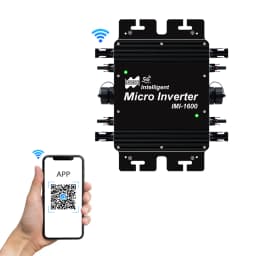 1600W Solar Grid Tie Inverter with Smart WiFi Function DC 22-50V AC for 60/72 Cells Solar PV Grid Tie Micro Inverter