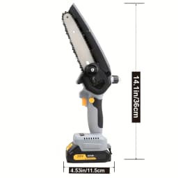 Mini Chainsaw Cordless 6 Inch Handheld Rechargeable Chain Saw With, Small Electric Chainsaws Battery Powered With 2pcs Batteries