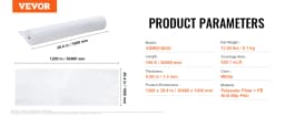 SucceBuy Carpet Protection Film, 39" x 100' Floor and Surface Shield, Easy to Cut Simple Installation, Fiber Fabric Car Mat