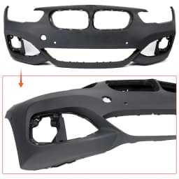 Bodykit Set for BMW 1 Series F20 2015-2019 LCI Coneversion MT Style Front Splitter Rear Bumper Diffuser Lip Fog Light Grille