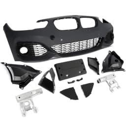 Bodykit Set for BMW 1 Series F20 2015-2019 LCI Coneversion MT Style Front Splitter Rear Bumper Diffuser Lip Fog Light Grille