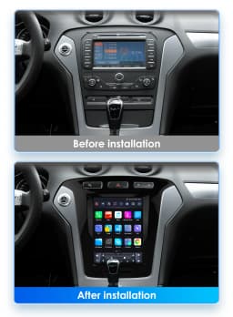 9.7inch 2 DIN Android 13 Car Radio for Ford Mondeo Mk4 Galaxy A/C 2011-2013 Multimedia Stereo Vertical Screen Carplay 360 Camera