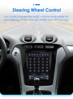 9.7inch 2 DIN Android 13 Car Radio for Ford Mondeo Mk4 Galaxy A/C 2011-2013 Multimedia Stereo Vertical Screen Carplay 360 Camera
