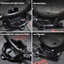ThinkRider Bike Trainer Front Wheel Block, Suitable for 700C, 26/27.5/29 inch wheelsets Stabilize Bike Trainer Support