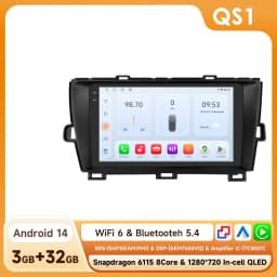 Hizpo 8 Core Android 14 Car Radio For Toyota Prius 3 2009 - 2015 Multimedia Video Player Navigation Stereo GPS Carplay 4G WIFI