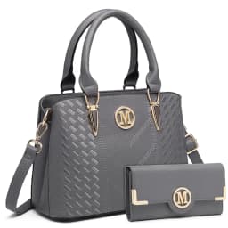 Miss Lulu WOMEN'S handbag Medium WOMEN'S Shopper Set Elegant PU leather handbag Ideal for Everyday Work