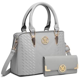 Miss Lulu WOMEN'S handbag Medium WOMEN'S Shopper Set Elegant PU leather handbag Ideal for Everyday Work