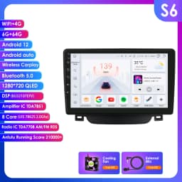 Hizpo 2Din 9inch Android Auto Car Radio for Hyundai i30 Elantra GT 2011- 2017 Navigation GPS DSP RDS BT 4G SWC CarPlay