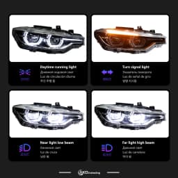 AKD Car Styling LED Head Lamp for BMW 3 Series F30 F31 2012-2019 LED Headlight 320i 318i 325i DRL Angel Eye Automotive Accessories