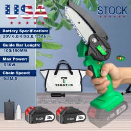 Mini Chainsaw Cordless, Handheld Mini Chain Saw,Battery Powered Electric Chainsaw For Wood Cutting Tree Trimming, With 2.0Ah Li