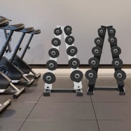 5 Layers A-Frame Stainless Steel Weight Holder for Home Gym Black/White For Storing Dumbbells In Homes, Hotels, Gyms