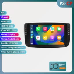 2Din Android 13 Car Radio For Fiat Linea Punto EVO 2012-2015 Car Multimedia GPS 4G Carplay Intelligent Screen autoradio 360Cam
