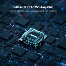 Fosi Audio Stereo Power Amplifier 300W x2 TPA3255 Class D Mini Speaker Amp 2 Channel Audio Amplifier for Passive Bookshelf