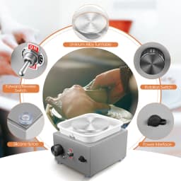 Mini ceramic wheels, Couleeur 2000rpm and 10/6.5cm mini electric pottery machine, ceramic kit with stable and adjustable speed