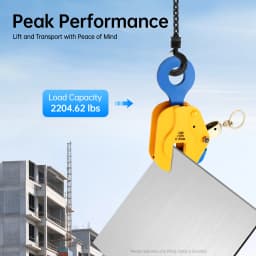 2204.62 lbs Metal Sheets Lifting Clamp Vertical Plate Lift Heavy-Duty Plates Transportation Clamp Opening Range 0-0.79 Inches