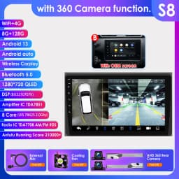 Hizpo 2Din 10.1inch Android Auto Car Radio for Renault Arkana Duster HM 2 2019 - 2021 4G BT CarPlay SWC GPS RDS DSP 360° CAM