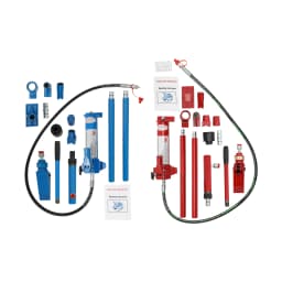 4T Hydraulic Jack Kit Hydraulic Splitter Power Unit Jack Body Frame for Private Garages Car Repair Shops Red/Blue