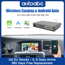 Wireless CarPlay Android Auto interface Decoder Box Mirror Link For Volvo XC60 S60l V60 V40 S60 OEM Car Multimedia Screen