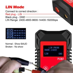 PL007 2.0 CAN LIN PWM Tester, Auto-recognize CAN-H & CAN-L, Read Baud Rate, For Automotive Diagnostic Tool