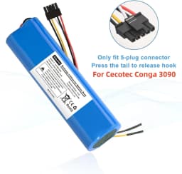 Aleaivy Replacement Battery 14.4V 3500mAh for CECOTEC CONGA 3090 3091 3092 1690 1890 2090 2290 Robot Vacuum Cleaner Accessories