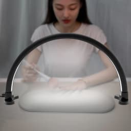 180° LED Half Moon Lamp 3600 Lumen Crescent Moon Desk Lamp for Nail Art 2700-5600K Colour Temperature Cosmetic Lamp