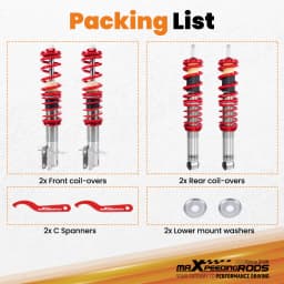 Racing Coilover Coilovers Suspension Strut for VW Golf MK1 Scirocco MK2 82-89 Coilovers Shock Absorber Height Adjustable