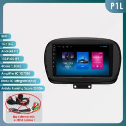 9" CarPlay Hizpo 2Din Android Auto Car Radio for Fiat 500X 2014 - 2020 Multimedia UI7862 Navigation GPS RDS DSP SWC 4G Bluetooth