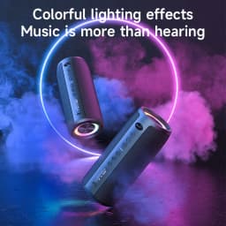 ZEALOT-S51Pro Bluetooth Speaker Outdoor IPX6 Waterproof 40W BT5.2 Loudspeaker Stereo Surround Speaker with Cool Pulsing EQ Light