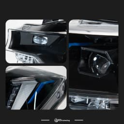 AKD LED Car Lights for BMW F30 2012-2019 Headlight F31 F35 Snake Eyes LED Head Lamp 318i 320i 325i 328i 330i 335i LED DRL turn signal low beam high beam Automotive Accessories