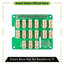 Grove Base Hat for Raspberry Pi, 24-Pin GPIO maintain, Grove interface 3× I2C, 1× UART, 6× Digital, 4× Analog, SWD Debug