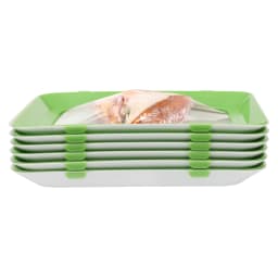 Vacuum Fresh-Keeping Tray Household Kitchen Food Preservation Tray Reusable Meat Dishes Refrigerator Storage Container 8/6/4Pcs
