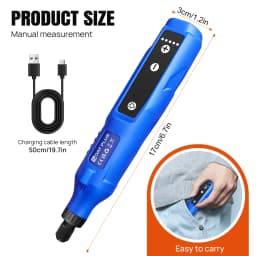 42W Cordless Rotary Tool Kit, 1.5Ah Li-Ion Battery,5 Variable Speed, 80pcs Accessories, for Grinding Carving Sanding Polishing