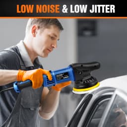 BRIEFNESS Dual Action Car Polisher Variable Speed Dual Action Car Polisher 5000W Dual Action Car Polisher DA Car Polisher