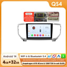 Hizpo 9inch AI Voice Car Radio For Kia Sportage 4 QI KX5 2018 - 2021 Carplay 2din GPS Navi Stereo Android Auto Multimedia Player