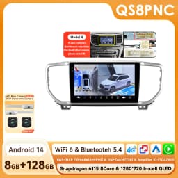 Hizpo 9inch AI Voice Car Radio For Kia Sportage 4 QI KX5 2018 - 2021 Carplay 2din GPS Navi Stereo Android Auto Multimedia Player