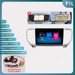 Hizpo 9inch AI Voice Car Radio For Kia Sportage 4 QI KX5 2018 - 2021 Carplay 2din GPS Navi Stereo Android Auto Multimedia Player