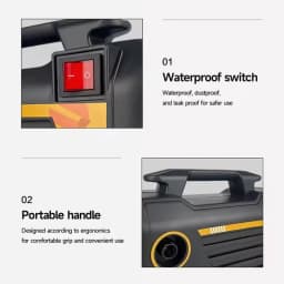 High Pressure Washer Car Washing Machine 3000W Power Electric Car Washer 220V Portable Water Gun Kit Home Floor Cleaner Watering