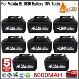 10 PCS For Makita 18V Battery Tools 6ah/9ah Replacement For Makita BL1830 BL1860 BL1890 Power Tool For Makita LXT Battery