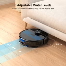 Lubluelu SL60D Robot Vacuum and Mop Combo - 4000Pa Suction, 150Mins Runtime, Quiet Operation, 10 No-Go Zones, Smart App Control