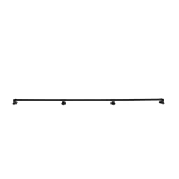 3-12FT Stair Handrail Wall Mount Metal Stair Railing Indoor And Outdoor Non-Slip Industrial Pipe Railing,Black,Round Corner