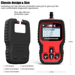 ANCEL VD500 OBD2 Scanner Diagnostic Tool for VW Audi Skoda Seat Diagnostic Check Engine Light EPB ABS SRS Code Reader Throttle