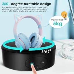 Turntable Electric 13CM Mini Turntable Turntable 360° Turntable for Photography USB Operating Automatic Turntable of Jewelry