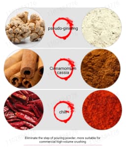 DIVEDEER 220V Grain Spice Coffee Grinder 150/2500/4500G Household Universal Cereals Grinder Medicinal Material Crusher