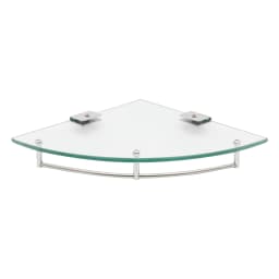 Bathroom Triangular Glass Shelf, Glass Shelf, Tempered Glass Corner Shelf Space-saving for a Kitchen, Balcony, Living Room