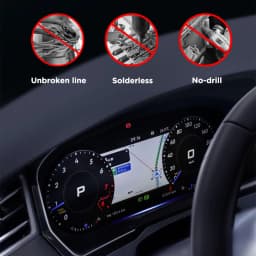 12.3‘’ Lcd Digital Dashboard Cluster For VW Seat Leon 2013-2018 Years Support HDMI Carplay Radio Instrument Panel
