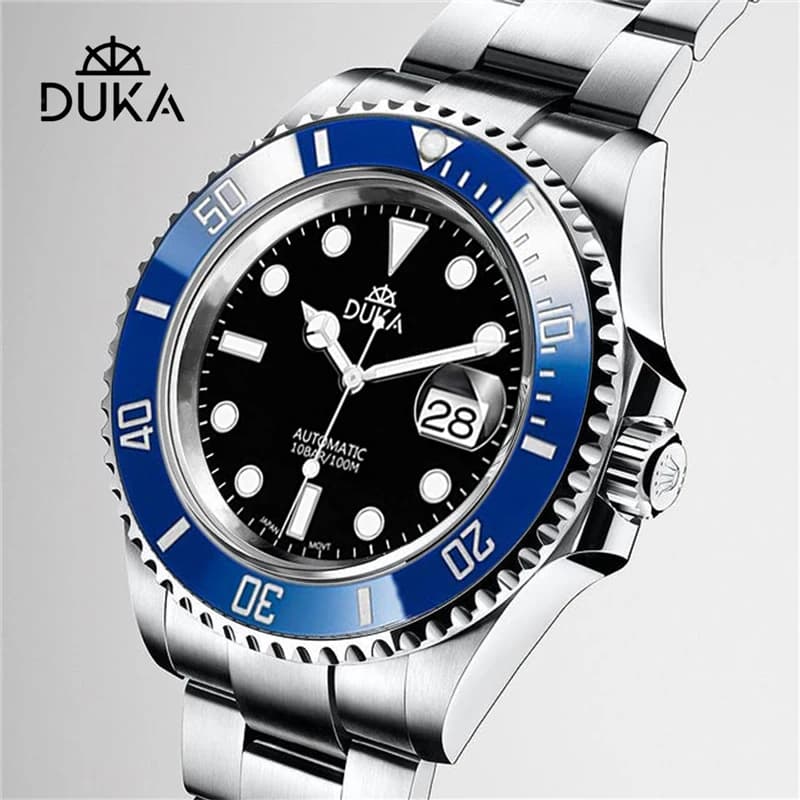 DUKE Mens Watches 2025 New Luxury Men Mechanical Wristwatches NH35 Automatic Watch For Men Sapphire Mirror Stainless Steel Clock